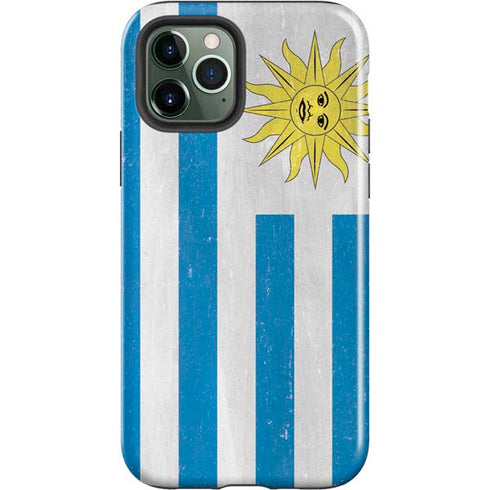 Uraguay Flag Distressed iPhone 12 Pro Impact Case